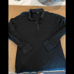 BUNDLE 2 Men’s State&Liberty Long Sleeve Polos in Black and Navy- NEW condition!